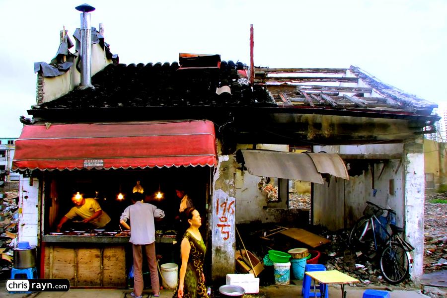 The last remaining butcher in this Shanghai old quarters